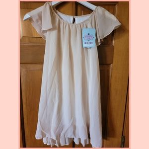 🧚‍♀️Yaya Fairies Girl's Chiffon Champagne Dress🧚
